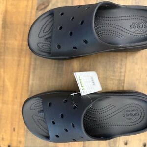 CROCS Black Stomp Slide Sandals